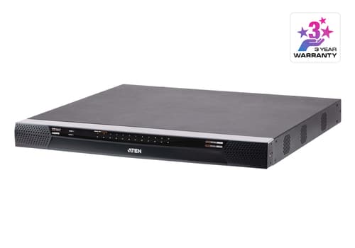 ATEN KN4024VB - KVM / audio switch - multi-interface - CAT5 - 24 x KVM / audio - 1 local user - 4 IP user - rack-mountable
