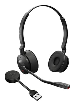 Jabra Engage 55 SE Stereo - Headset - on-ear - DECT - wireless - USB-A via DECT adapter - UC certified