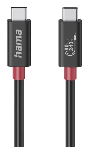 USBC CABLE GEN4 240W 1M BLACK — view 1