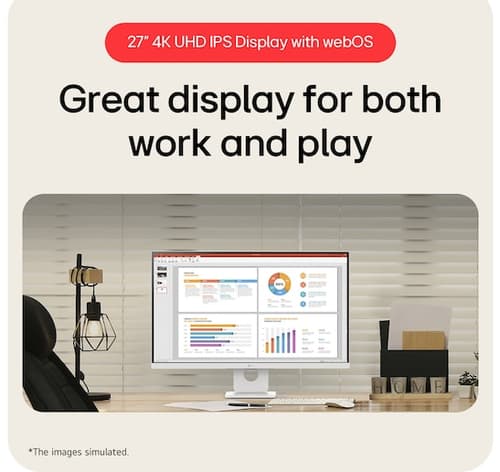 27" 4K UHD IPS Smart Monitor with webOS — view 11
