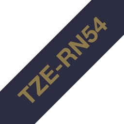 Brother TZe-Rn54 - Satin - gold on navy blue - Roll (2.4 cm x 4 m) 1 cassette(s) ribbon tape - for Brother PT-D600, P-Touch PT-3600, D600, D800, E550, P750, P900, P950, P-Touch EDGE PT-P750