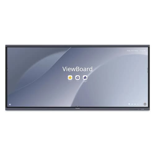 ViewSonic ViewBoard IFP92UW - 92" Diagonal Class (91.52" viewable) LED-backlit LCD display - interactive - with touchscreen (multi touch) / optional slot-in PC capability - 5K UHD (2160p) 5120 x 2160 - Direct LED - with ViewSonic VB-WIFI-004 Adapter — view 1