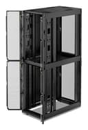 APC NetShelter SX Colocation - Rack cabinet - 2 x 600W x 1070D mm, with sides - floor-standing - black - 42U - 19" - TAA Compliant thumbnail 3