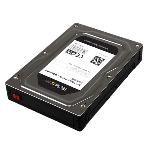 StarTech.com 2.5" to 3.5" SATA HDD/SSD Adapter Enclosure - External Hard Drive Converter with HDD/SSD Height up to 12.5mm (25SAT35HDD) - Storage enclosure - 2.5" - SATA 6Gb/s - SATA 6Gb/s - for P/N: S352BU33HR