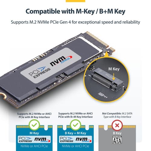 StarTech.com - Storage enclosure - 1 bays (PCIe 4.0 x 4 (NVMe)) — view 10