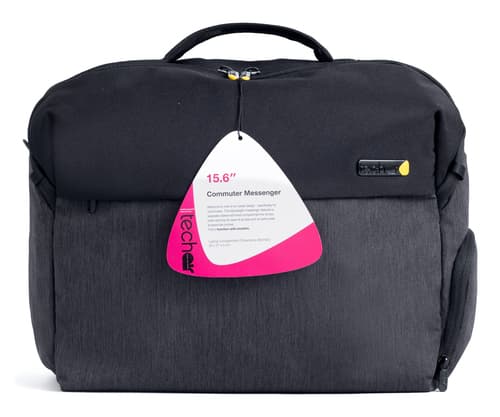 techair - Notebook carrying case - 14" - 15.6" - black — view 1