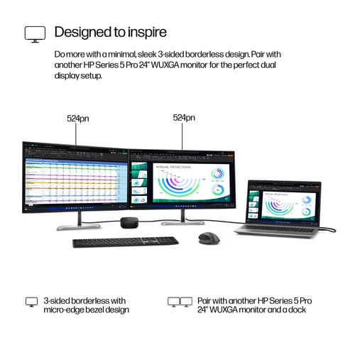 HP S5 PRO 524PN WUXGA MNTR — view 7
