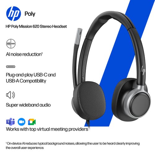 HP POLY MISSION 625 USB HS WW — view 11