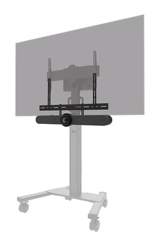 Neomounts AV30-500BL - Mounting kit (mount bracket) - for video bar - universal - black - screen size: 43"-110" - VESA-mountable