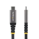 StarTech.com - USB cable - USB-C (M) to USB-C (M) - USB 3.2 / USB4 / Thunderbolt 3 / Thunderbolt 4 / DisplayPort - 4K120Hz support, rugged, flexible, passive - black thumbnail 2