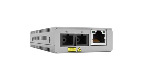 Allied Telesis AT MMC200LX/SC - Fibre media converter - 100Mb LAN - 10Base-T, 100Base-TX, 100Base-LX, 100Base-SC - RJ-45 / LX/SC single-mode - up to 15 km - 1310 nm - TAA Compliant
