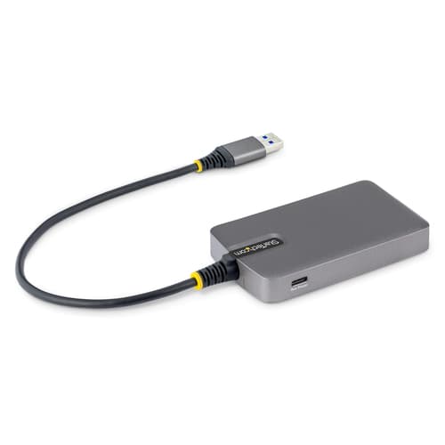 StarTech.com - Hub - 4 x USB 3.2 Gen 1 + 1 x USB-C + 1 x USB-A 3.2 Gen 1 - desktop — view 3