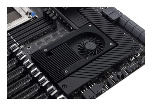 ASUS Pro WS WRX80E-SAGE SE WIFI - Motherboard - extended ATX - Socket sWRX8 - AMD WRX80 Chipset - USB-C Gen 2x2, USB-C Gen2, USB 3.2 Gen 2, USB 3.2 Gen 1 - 2 x 10 Gigabit LAN, Wi-Fi 6, Bluetooth - HD Audio (8-channel) — view 16