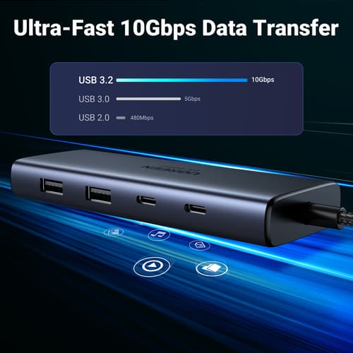 UGREEN 7IN1 DOCK USB-C TO 2 HDMI — view 8