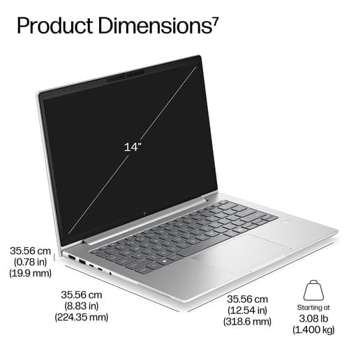 HP EB6G2A14AI RAI7445 14 24/512 W11P — view 5