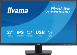 iiyama ProLite XU2793HSU-B7 - LED monitor - 27" - 1920 x 1080 Full HD (1080p) @ 75 Hz - IPS - 300 cd/m� - 1300:1 - 1 ms - HDMI, DisplayPort - speakers - black, matte
