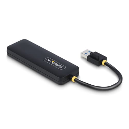 StarTech.com 4-Port USB-A Hub, 5Gbps, Bus Powered, Small Travel Mini Hub - Hub - 4 x USB 3.2 Gen 1 - desktop — view 3