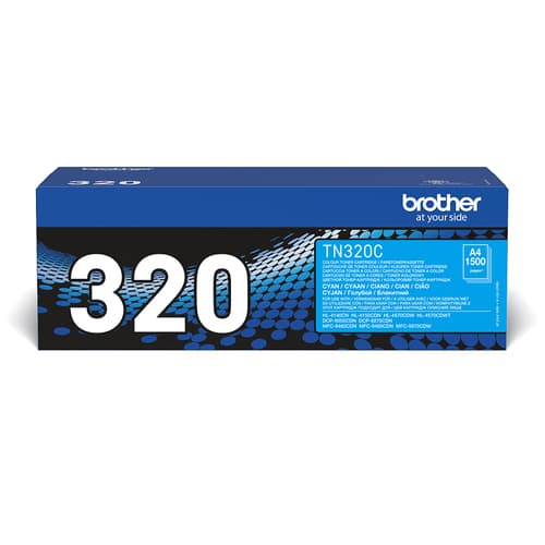 Brother TN320C - Cyan - original - toner cartridge - for Brother DCP-9055, DCP-9270, HL-4140, HL-4150, HL-4570, MFC-9460, MFC-9465, MFC-9970