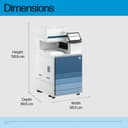 HP LaserJet Enterprise Flow MFP 8801z - Multifunction printer - colour - laser - A3 (297 x 420 mm) (original) - A3/Ledger (media) - up to 60 ppm (copying) - up to 60 ppm (printing) - 2180 sheets - 33.6 Kbps - Gigabit LAN, USB 2.0 host, USB 3.0, USB 3.0 host thumbnail 6