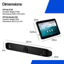 Poly Studio X52 - All-in-One video bar (video bar, Poly TC10 touch controller) - white - TAA Compliant thumbnail 7