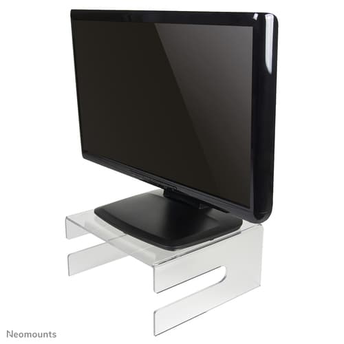 Neomounts NSMONITOR50 - Stand - for Monitor - acrylic - transparent — view 1