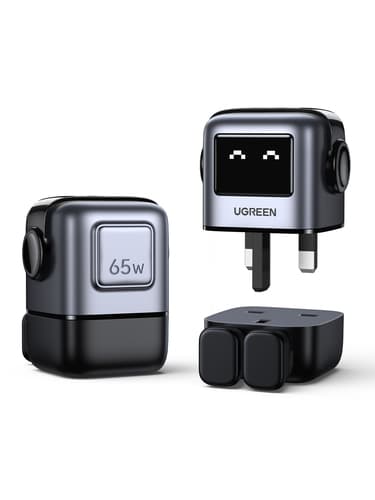 Ugreen USB-A+2C 65W UNO GAN CHARGER Mobile phone, Laptop, Tablet Black AC, USB Indoor — view 4