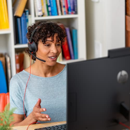 Poly Blackwire 5210 - Blackwire 5200 series - headset - on-ear - wired - 3.5 mm jack, USB-C - black - Certified for Microsoft Teams, Certified for Skype for Business, Cisco Jabber Certified, Avaya Certified, Works With Chromebook Certified, Zoom Certified, UC certified
