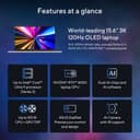 ASUS VivoBook Pro 15 OLED N6506CU-MA031W - Intel Core Ultra 9 - 285H / up to 5.4 GHz - Win 11 Home - GeForce RTX 4050 - 16 GB RAM - 1 TB SSD NVMe - 15.6" OLED 2880 x 1620 (3K) @ 120 Hz - Gigabit Ethernet - Wi-Fi 6E, Bluetooth - earl grey, black (keyboard) thumbnail 30