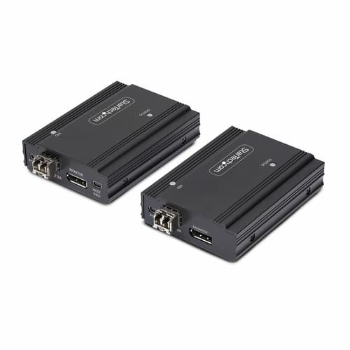 StarTech.com DisplayPort KVM Console Extender Over Fiber Optic, 4K 60Hz - Video/audio/USB extender - DisplayPort - up to 300 m - TAA Compliant