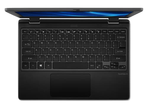Acer TravelMate B3 TMB311-32 - 180-degree hinge design - Intel Celeron - N5100 / up to 2.8 GHz - Win 11 Pro Education - UHD Graphics - 4 GB RAM - 64 GB eMMC - 11.6" IPS 1366 x 768 - Gigabit Ethernet - Wi-Fi 6 - shale black - kbd: UK — view 5