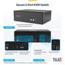 StarTech.com - KVM / audio / USB switch - 2 x KVM / audio / USB - 1 local user - desktop - TAA Compliant thumbnail 4