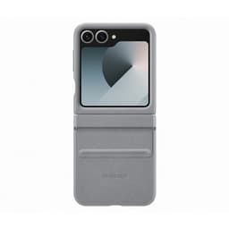 ^FAUX LEATHER CASE FLIP6 GRY