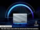 Samsung T9 MU-PK1T0G - SSD - encrypted - 1 TB - external (portable) - USB 3.2 Gen 2x2 (USB-C connector) - 256-bit AES - grey thumbnail 5