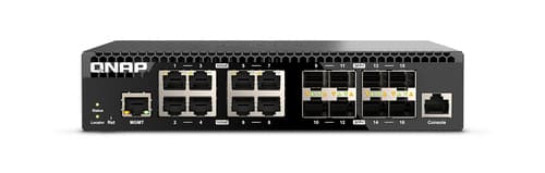 QNAP QSW-M3216R-8S8T - Switch - Managed - 8 x 100/1000/2.5G/5G/10GBase-T + 8 x 10Gb Ethernet SFP+ - rack-mountable