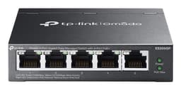 TP-Link Omada ES205GP V1 - Switch - Managed - 4 x 10/100/1000 (PoE+) + 1 x 10/100/1000 - desktop, wall-mountable - PoE+ (65 W)
