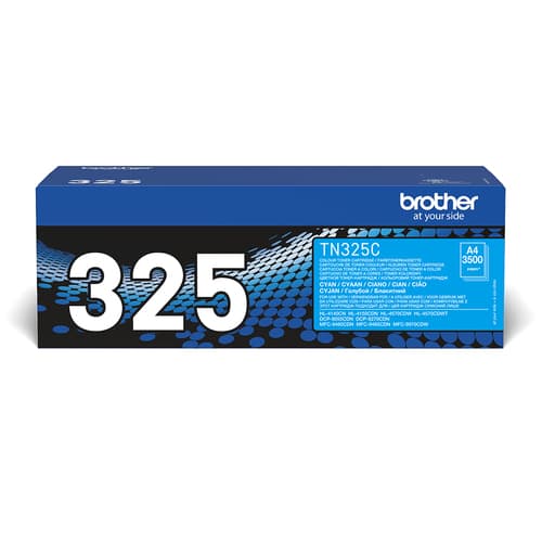 Brother TN325C - Cyan - original - toner cartridge - for Brother DCP-9055, DCP-9270, HL-4140, HL-4150, HL-4570, MFC-9460, MFC-9465, MFC-9970
