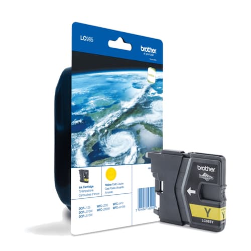Brother LC985YBP - Yellow - original - blister - ink cartridge - for Brother DCP-J125, DCP-J140, DCP-J315, DCP-J515, MFC-J220, MFC-J265, MFC-J410, MFC-J415