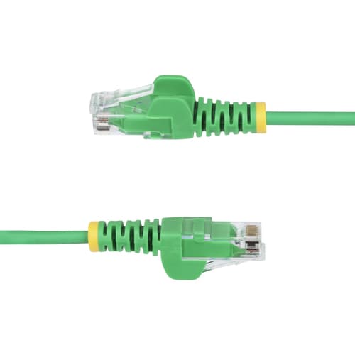 StarTech.com 15m Green Slim CAT6 Ethernet Cable, Snagless, 28AWG, LSZH - Patch cable - RJ-45 (M) to RJ-45 (M) - 15 m - 3.6 mm - UTP - CAT 5/5e/6 - IEEE 802.3bt - snagless, halogen-free, stranded copper - green — view 4