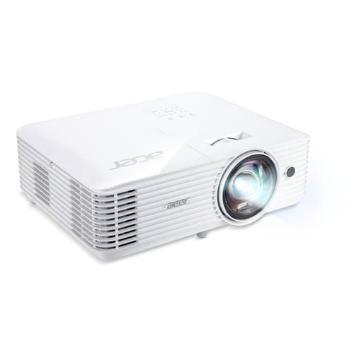 Acer S1386WHN - DLP projector - 3D - 3600 ANSI lumens - WXGA (1280 x 800) - 16:10 - 720p - short-throw fixed lens - LAN — view 3