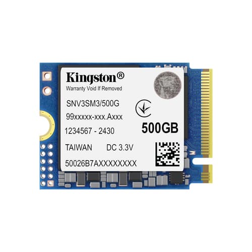 Kingston NV3 - SSD - 500 GB - internal - M.2 2230 - PCIe 4.0 x4 (NVMe)