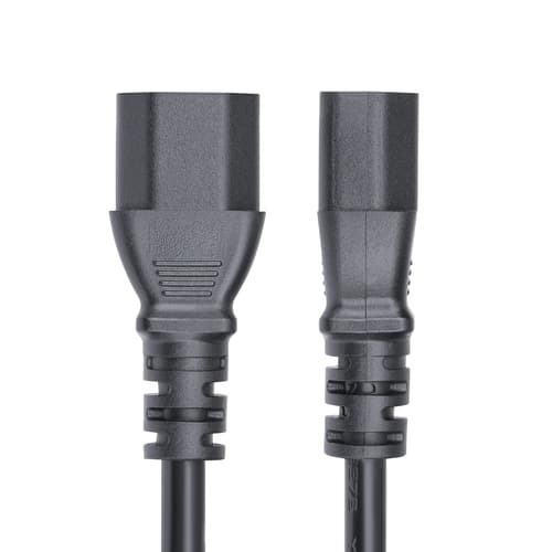 StarTech.com 4.5m Power Extension Cord, C14 to C13, 15A 250V, KEMA-KEUR - Power extension cable - IEC 60320 C14 to power IEC 60320 C13 - AC 250 V - 15 A - 4.6 m - molded - black — view 3