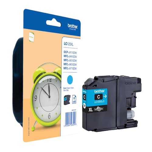 Brother LC125XLC - Super High Yield - cyan - original - blister - ink cartridge - for Brother DCP-J4110DW, MFC-J4410DW, MFC-J4510DW, MFC-J6520DW, MFC-J6720DW, MFC-J6920DW