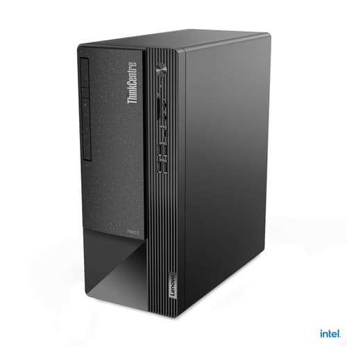 Lenovo ThinkCentre neo 50t Gen 4 12JD - Tower Core i5 13400 / up to 4.6 GHz - RAM 8 GB - SSD 256 GB - TCG Opal Encryption 2, NVMe - UHD Graphics 730 - Gigabit Ethernet - Win 11 Pro - monitor: none - keyboard: UK - black - Lenovo TopSeller - with 1 Year Lenovo Onsite Support