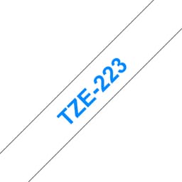 Brother TZe-223 - Blue on white - Roll (0.9 cm x 8 m) 1 cassette(s) laminated tape - for Brother PT-P750, P950, P-Touch PT-E310, P-Touch Cube PT-P300, P-Touch Cube Pro PT-P910