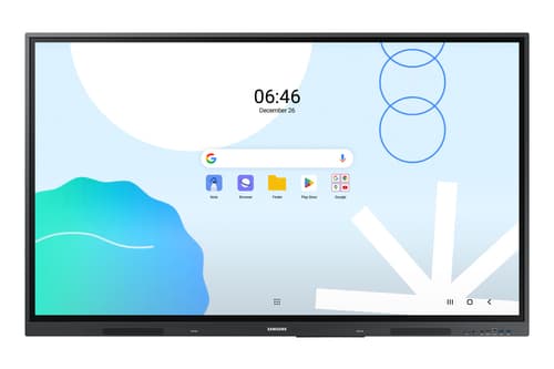 Samsung Interactive Display WA65D - 65" Diagonal Class WAD Series LED-backlit LCD display - education / business - with built-in interactive whiteboard, touchscreen (multi touch) - Android - 4K UHD (2160p) 3840 x 2160 - space grey