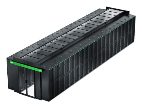 APC NetShelter - Rack cooling system aisle containment sliding door - dual - floor mountable - black — view 5