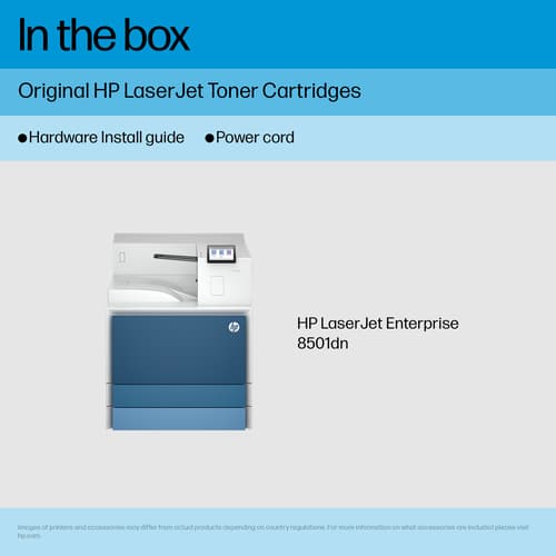 HP LaserJet Enterprise 8501dn - Printer - B/W - Duplex - laser - A3/Ledger - 1200 x 1200 dpi - up to 70 ppm - capacity: 1040 sheets - Gigabit LAN, USB 3.0, USB 3.0 host, USB 2.0 host — view 7