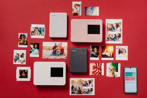 Canon SELPHY QX20 - Printer - colour - dye sublimation - 72 x 85 mm up to 0.66 min/page (colour) - capacity: 10 sheets - Wi-Fi(g) - dark grey — view 22