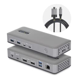 StarTech.com - Docking station - for laptop - USB-C 3.2 Gen 2 - 2 x DP - 1GbE