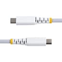 StarTech.com - USB cable - 24 pin USB-C (M) to 24 pin USB-C (M) - USB 2.0 - 3 A - USB Power Delivery (60W), straight, rugged, Power Delivery 2.0 support - white thumbnail 3